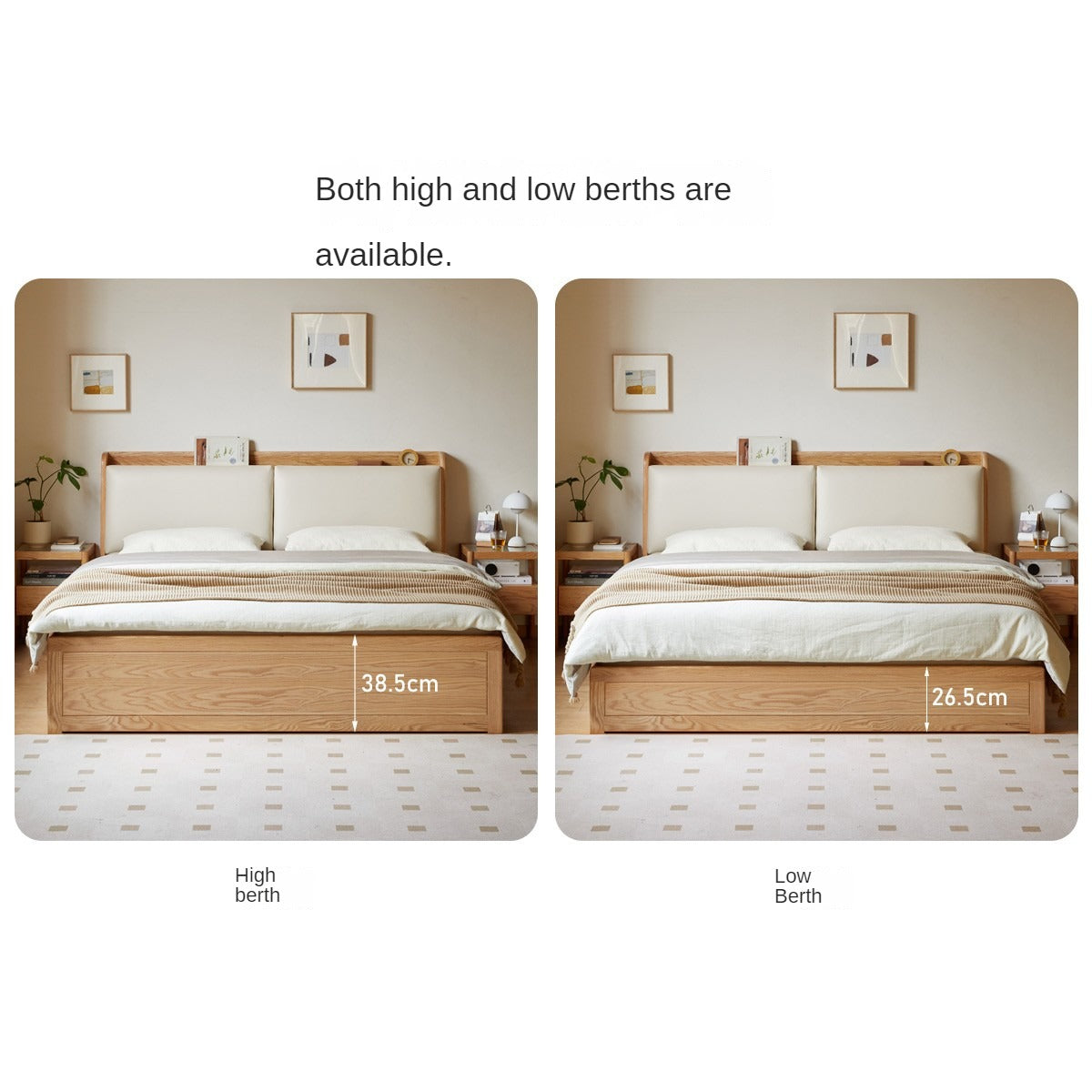 Oak Solid Wood Box Bed Storage Technology Cloth