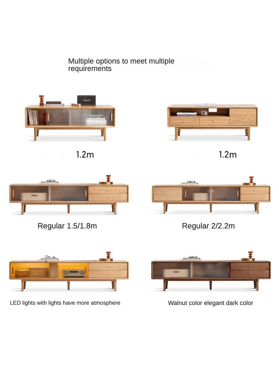 Oak, Beech, Rubber Solid Wood TV Stand
