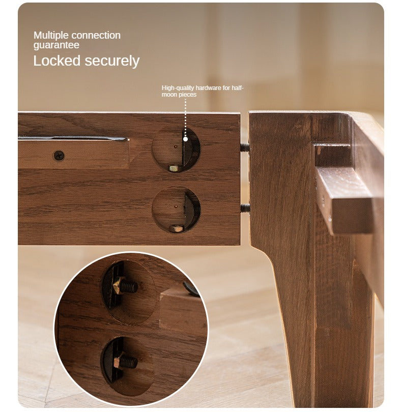Rubber wood, Oak Solid Wood Bed Technology Fabric