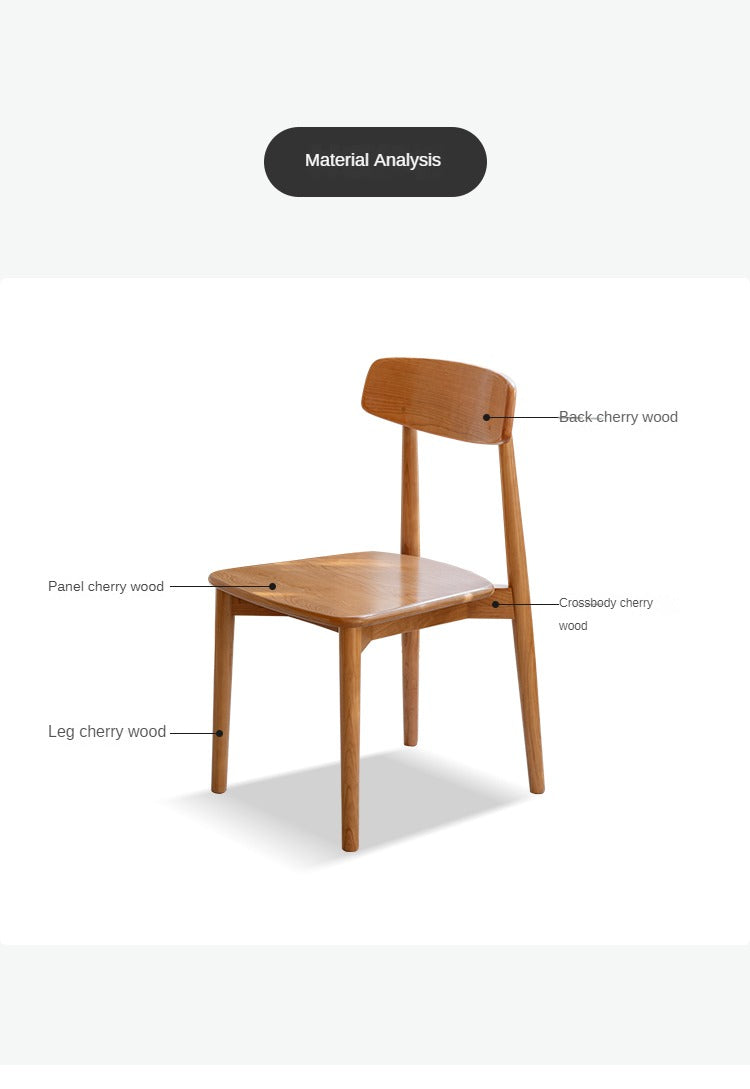 Set 4 pcs Cherry Solid Wood - Chair Precious