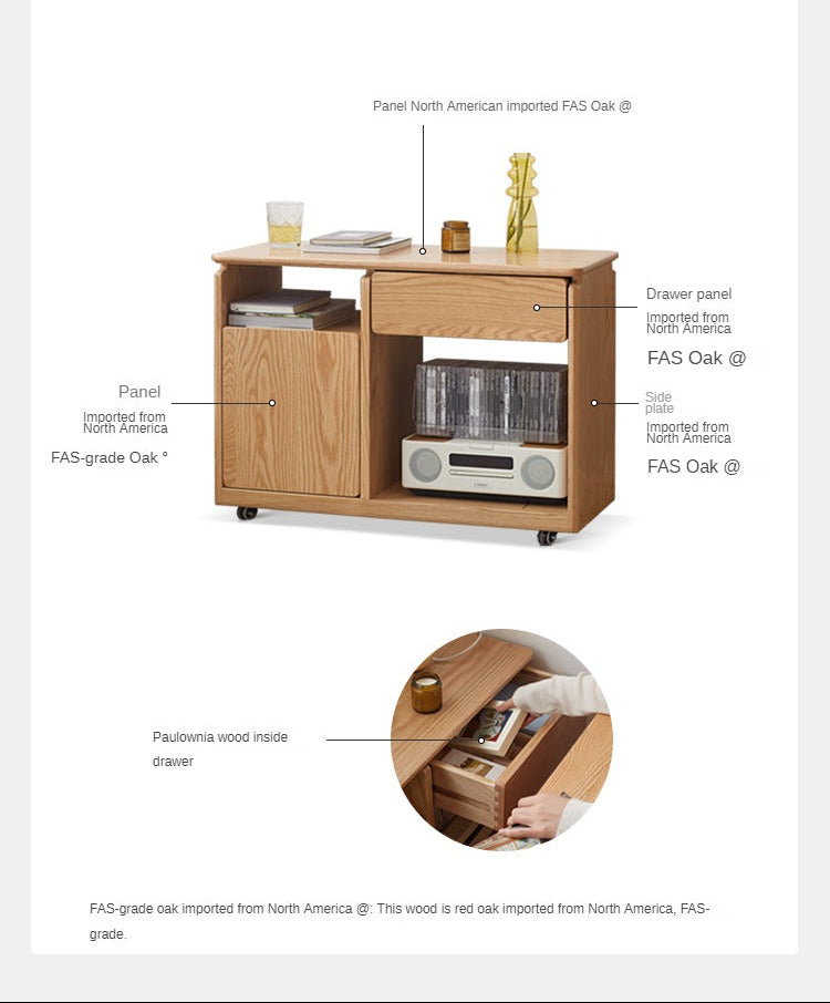 Black Walnut, Oak, Ash Solid Wood Side Table