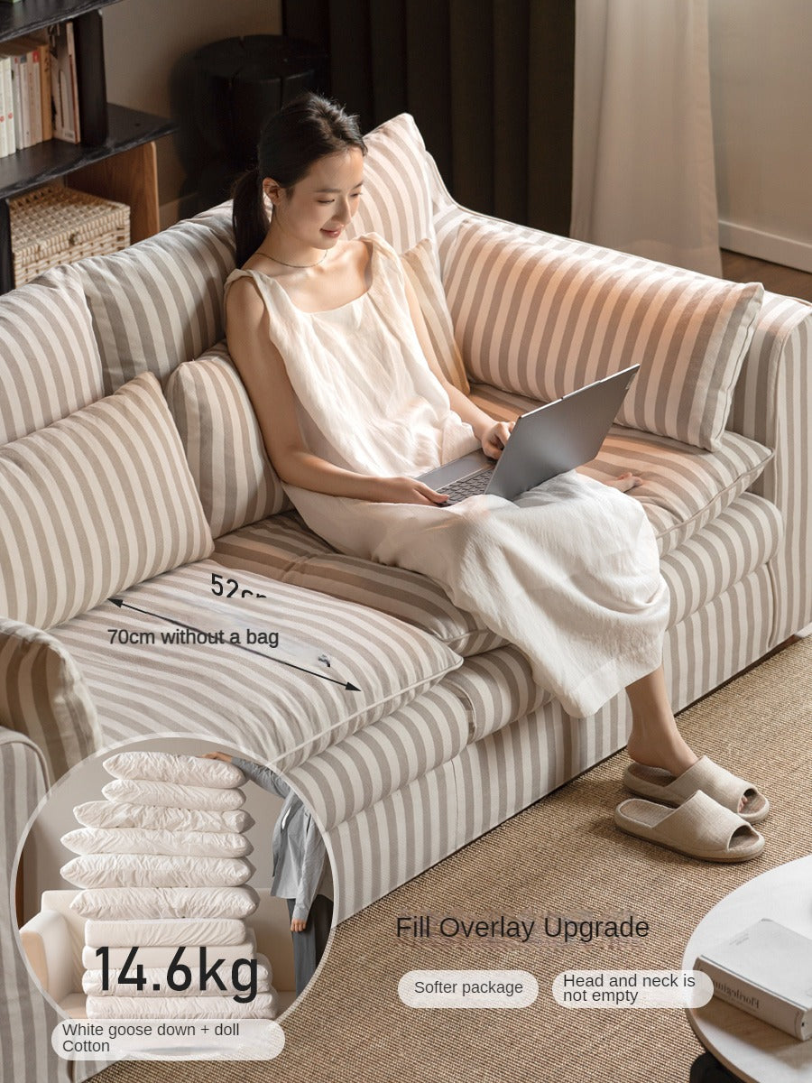 Fabric Three Seat Modular Sofa Modern-