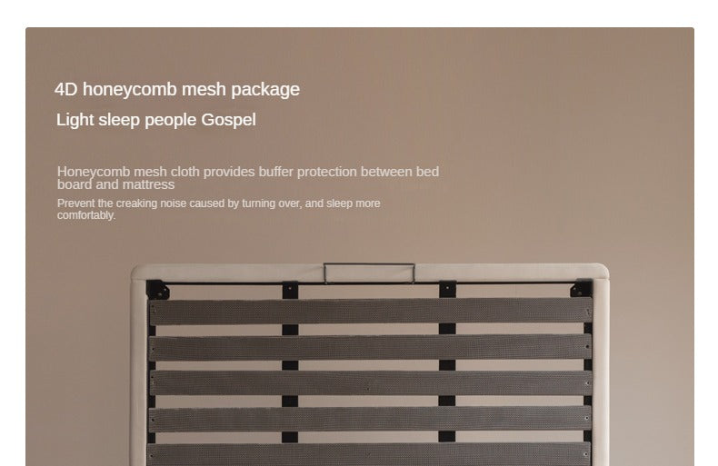 Fabric Soft Bed White Cream Style