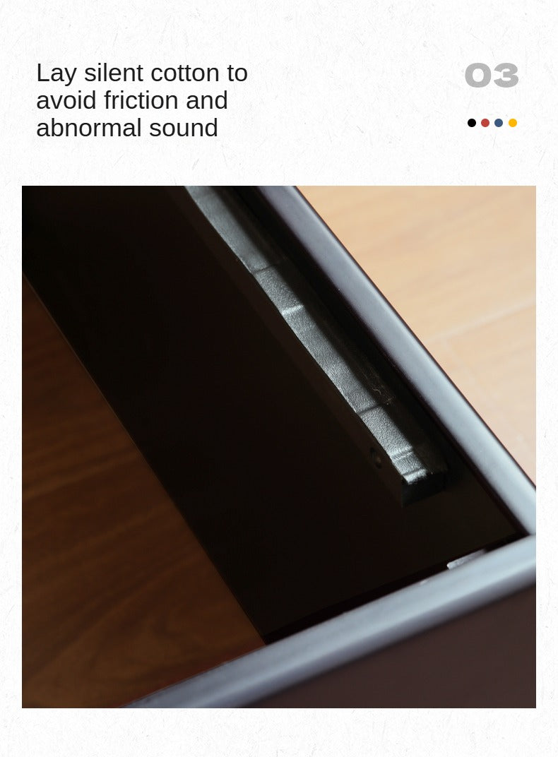 Poplar, Rubber Wood Solid Wood Fully Open High Box Bed Minimalist