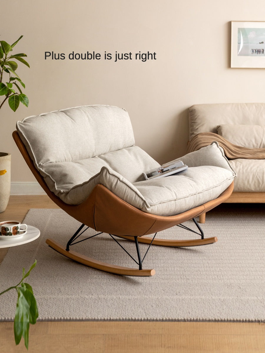 Mid Century Modern Rocking Armchair)