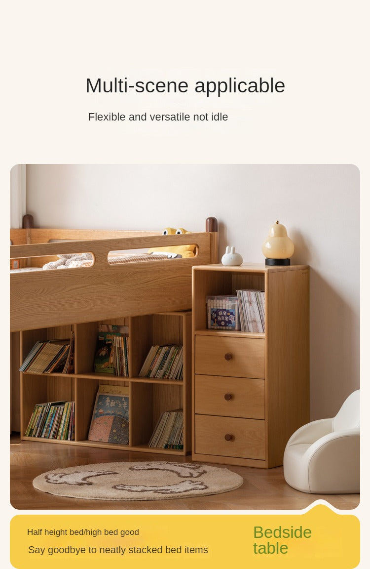 Beech Solid Wood Children's Cabinet Storage-