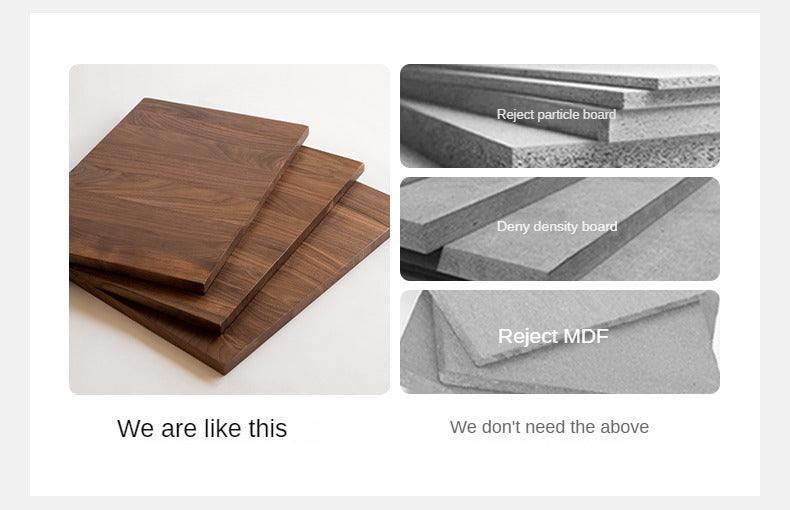 Teak, Black Walnut Solid Wood Genuine Leather Suspended Bed with Light