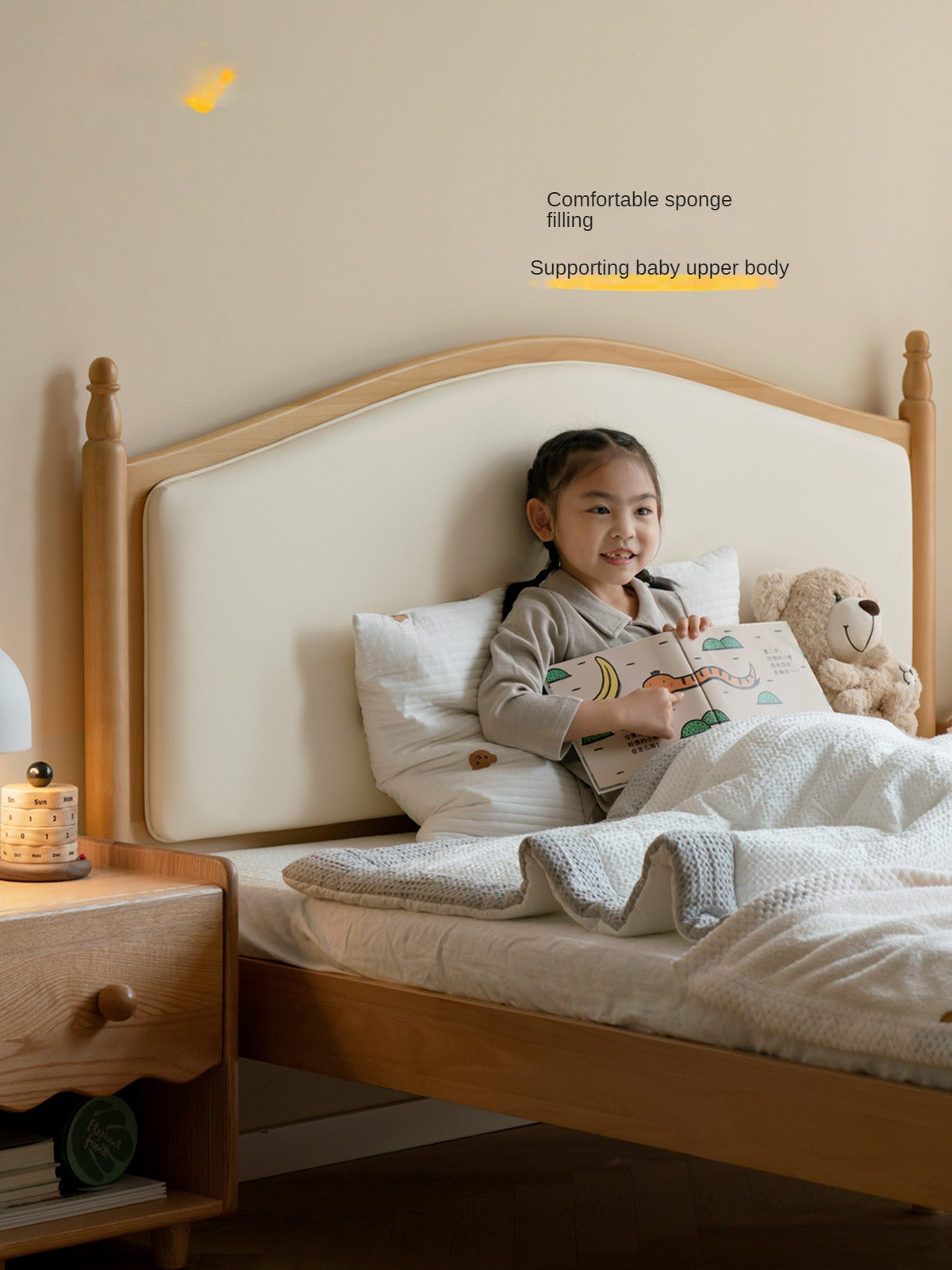 Beech, Oak Solid wood Princess bed<