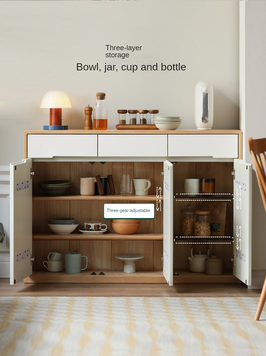 Oak Solid Wood Ultra-thin Sideboard