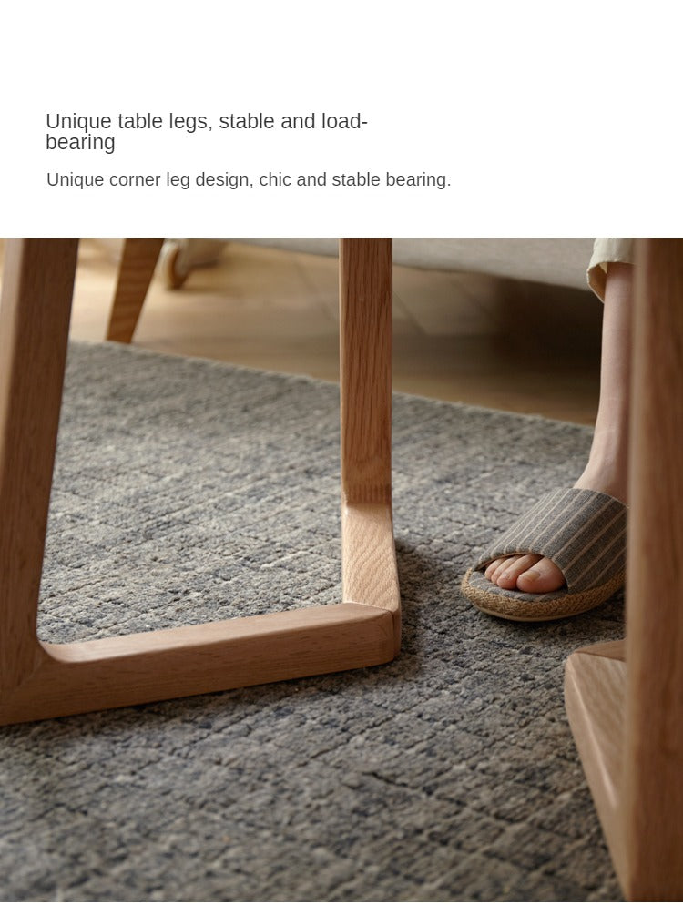 Oak, Beech Solid Wood Round Coffee Table