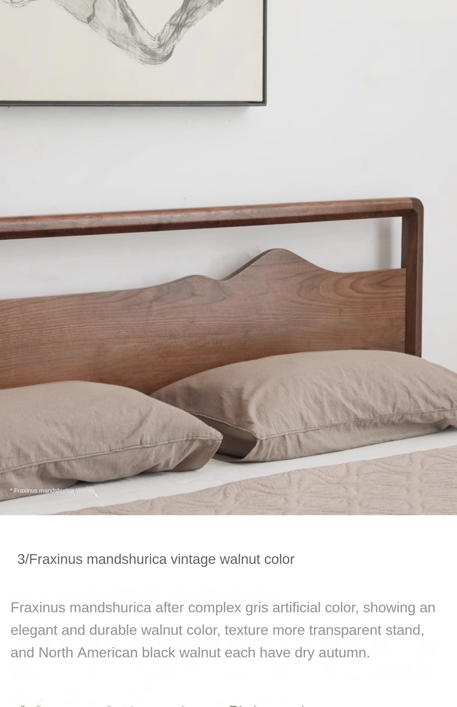 Ash Solid Wood Box Bed Modern Simple