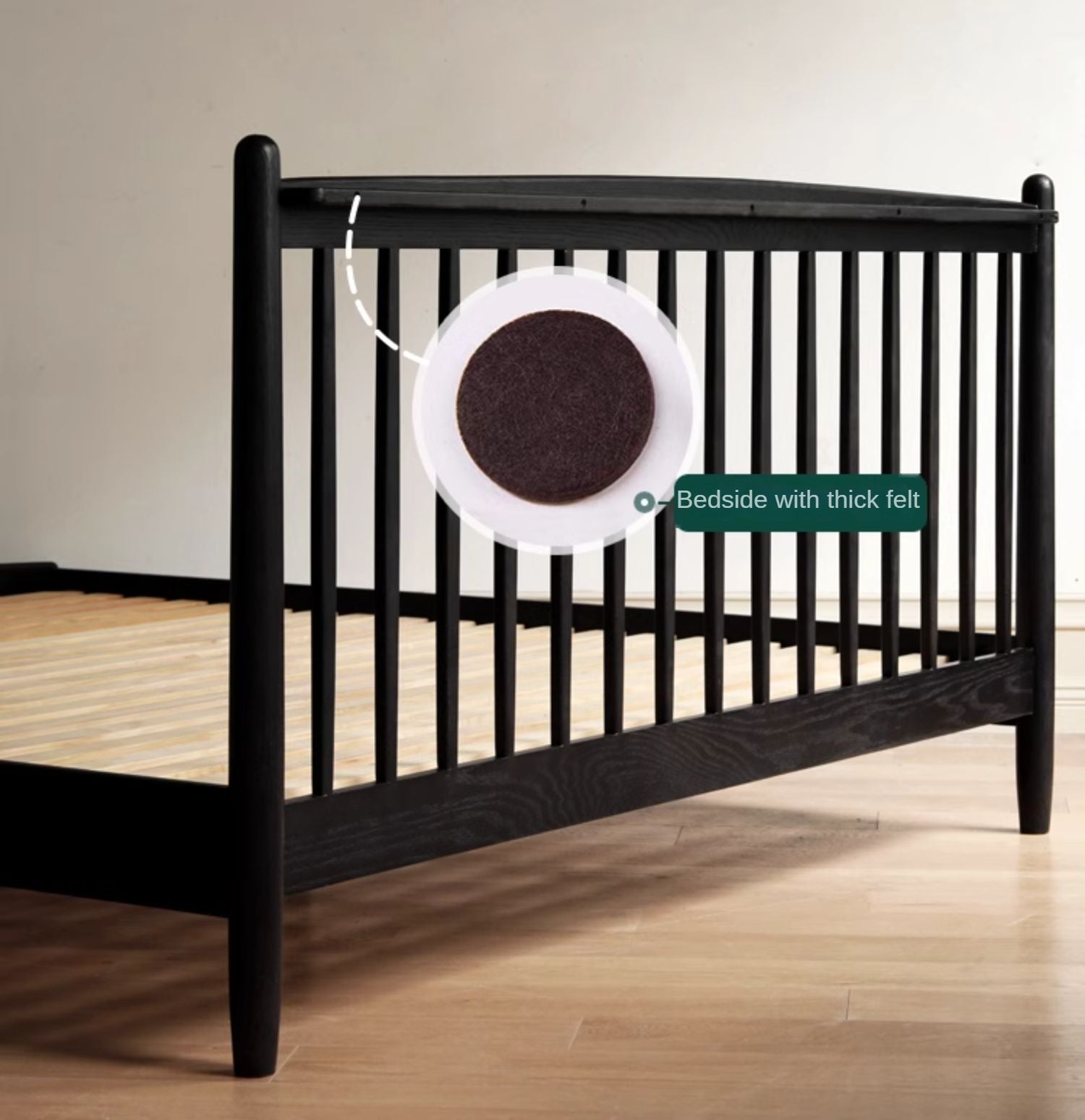 Oak Solid Wood Vintage Bed