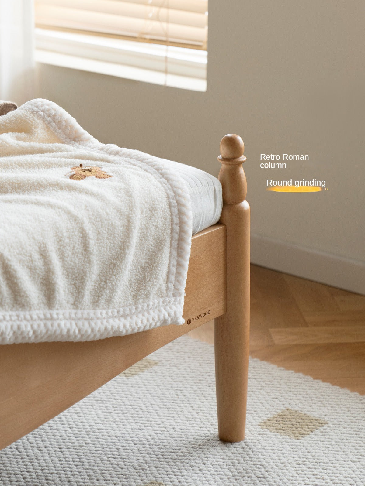 Beech, Oak Solid wood Princess bed<
