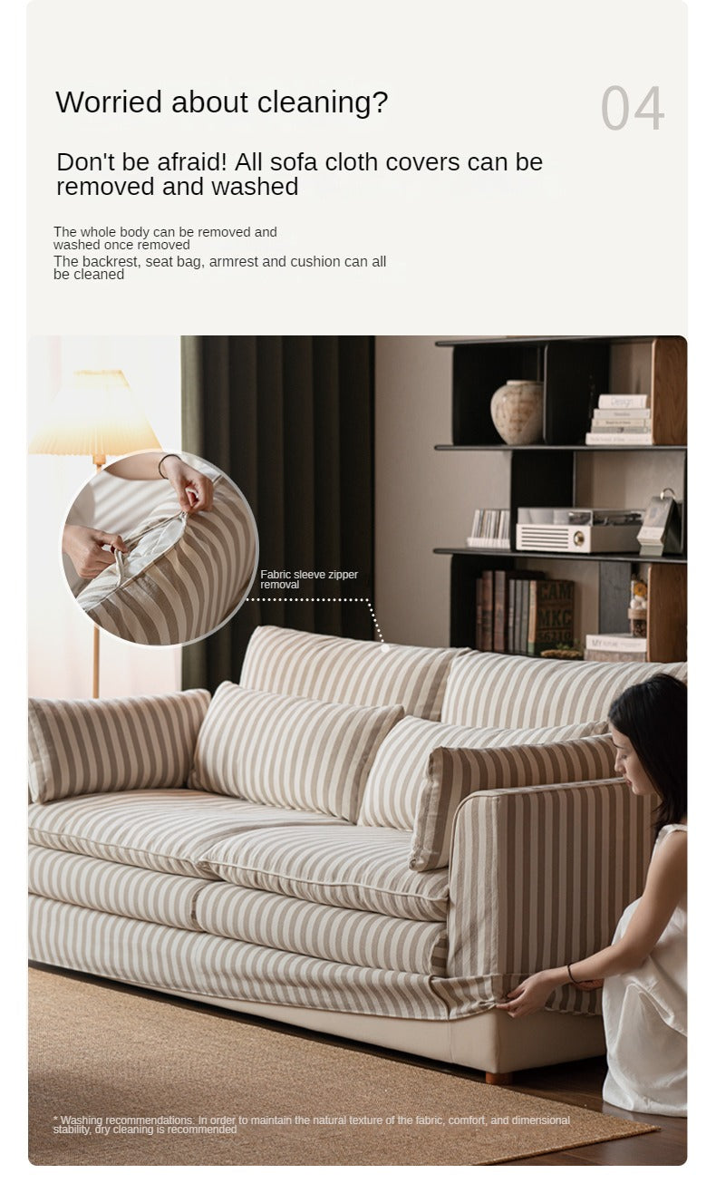 Fabric Three Seat Modular Sofa Modern-