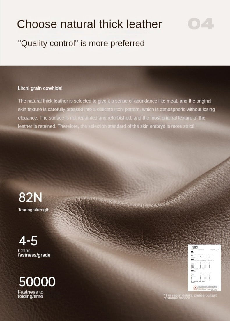 Leather Electric Dual-purpose Cowhide Sofa.