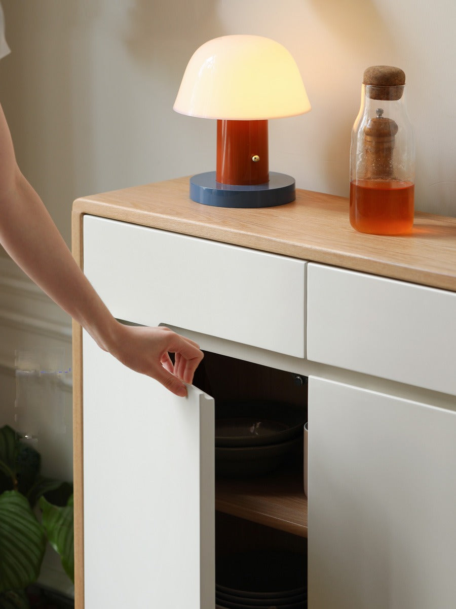 Oak Solid Wood Ultra-thin Sideboard