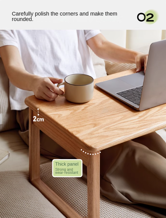 Oak Solid Wood Bay Window Folding Table