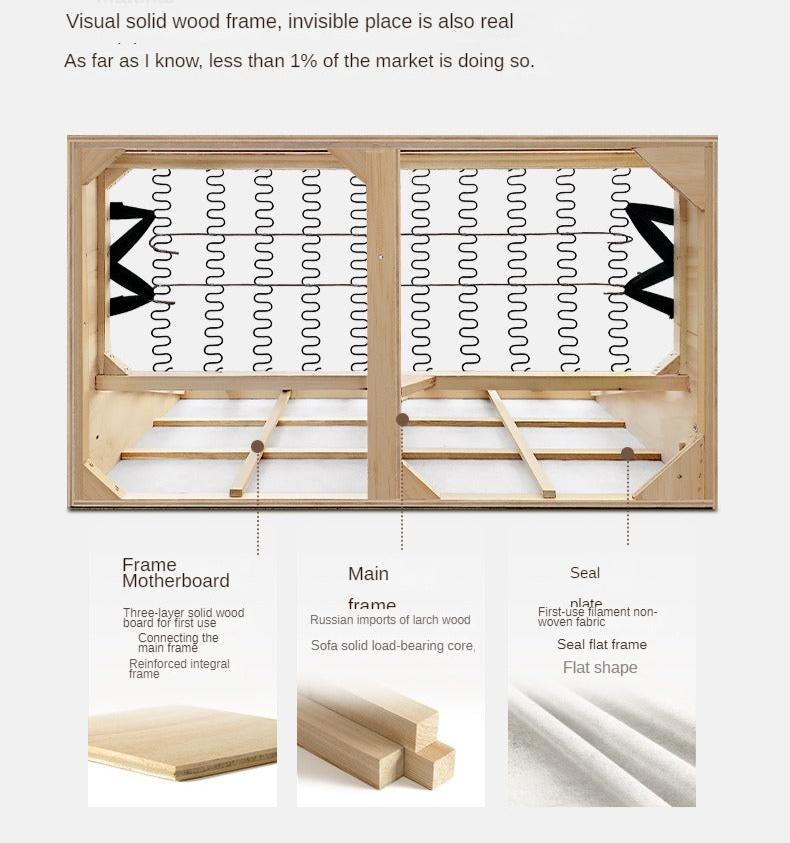 Leather Electric Dual-purpose Cowhide Sofa.
