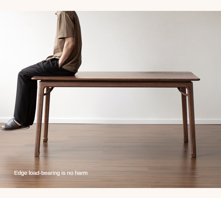 Black Walnut, Ash Solid Wood North American Dining Table