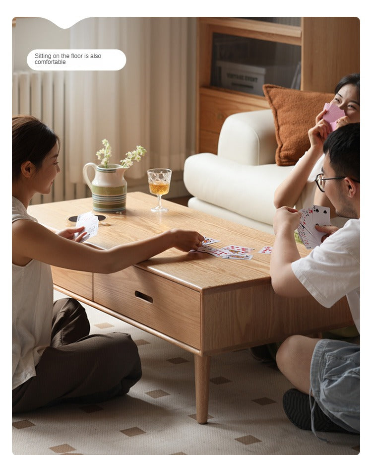 Oak Solid Wood Classic Coffee Table