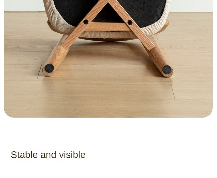 Oak Solid Wood Small Chair Children's Baby Chair.