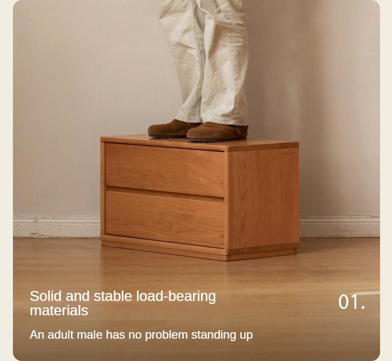 Cherry Solid Wood Free Combination Bookcase.