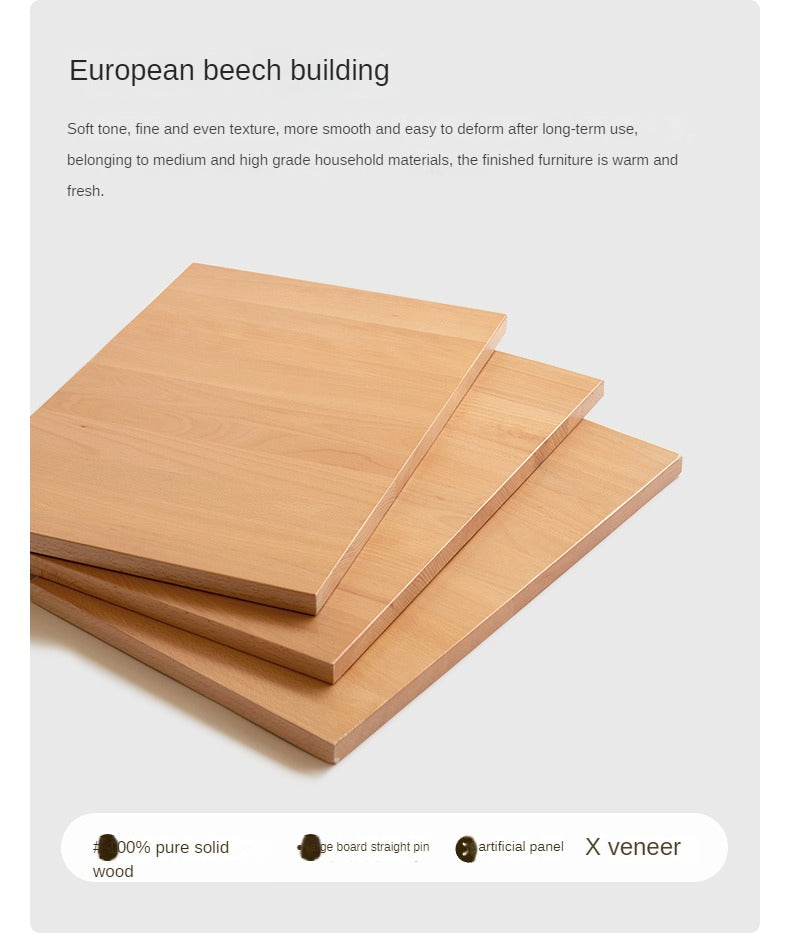 Beech Solid Wood Rotating Chair Technical Fabric.