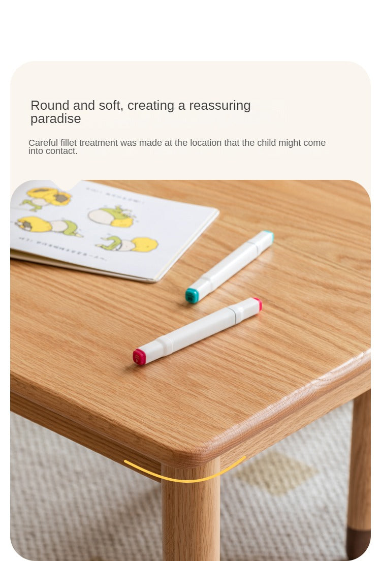 Oak Solid Wood Handmade Children's StudyTable