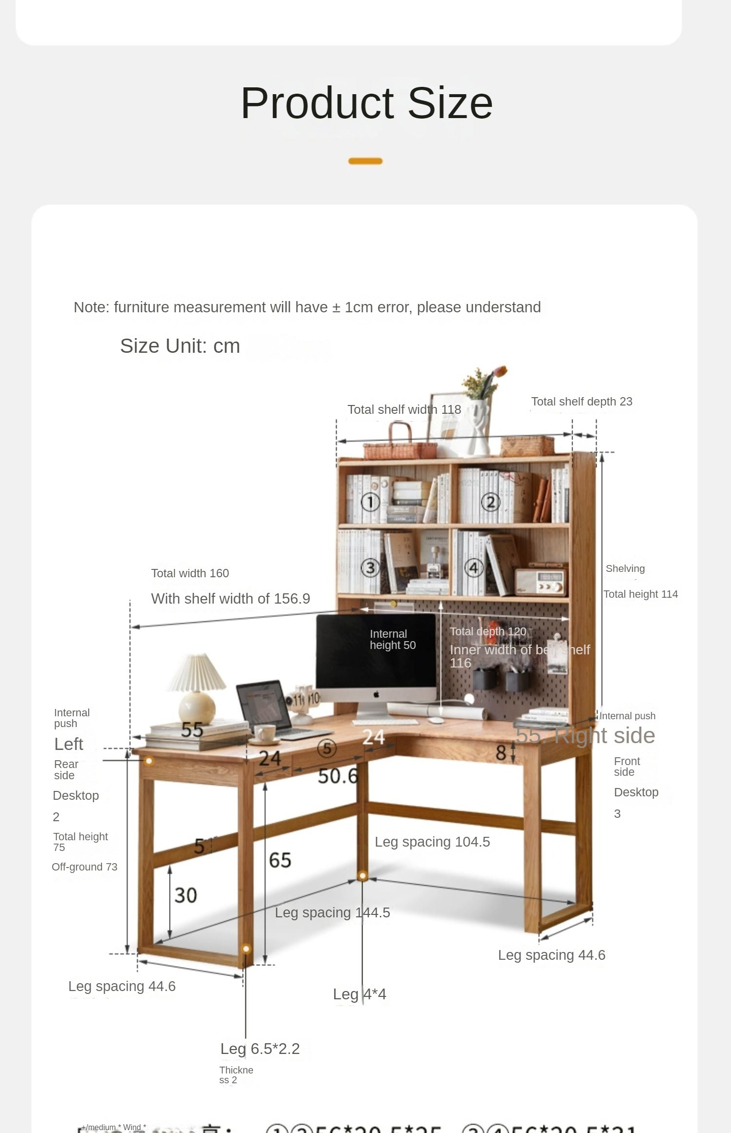 Oak Solid Wood L-shaped Corner Office Desk