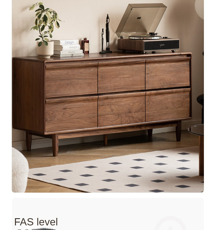 Black Walnut, Sandalwood Solid Wood Dresser