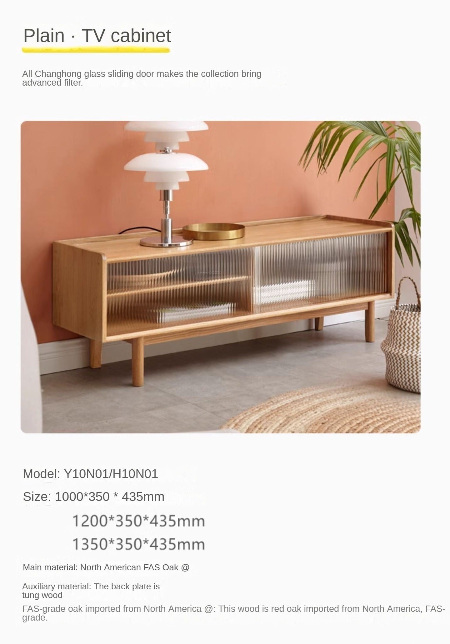 Oak Solid Wood Various Styles TV Stand Small Size