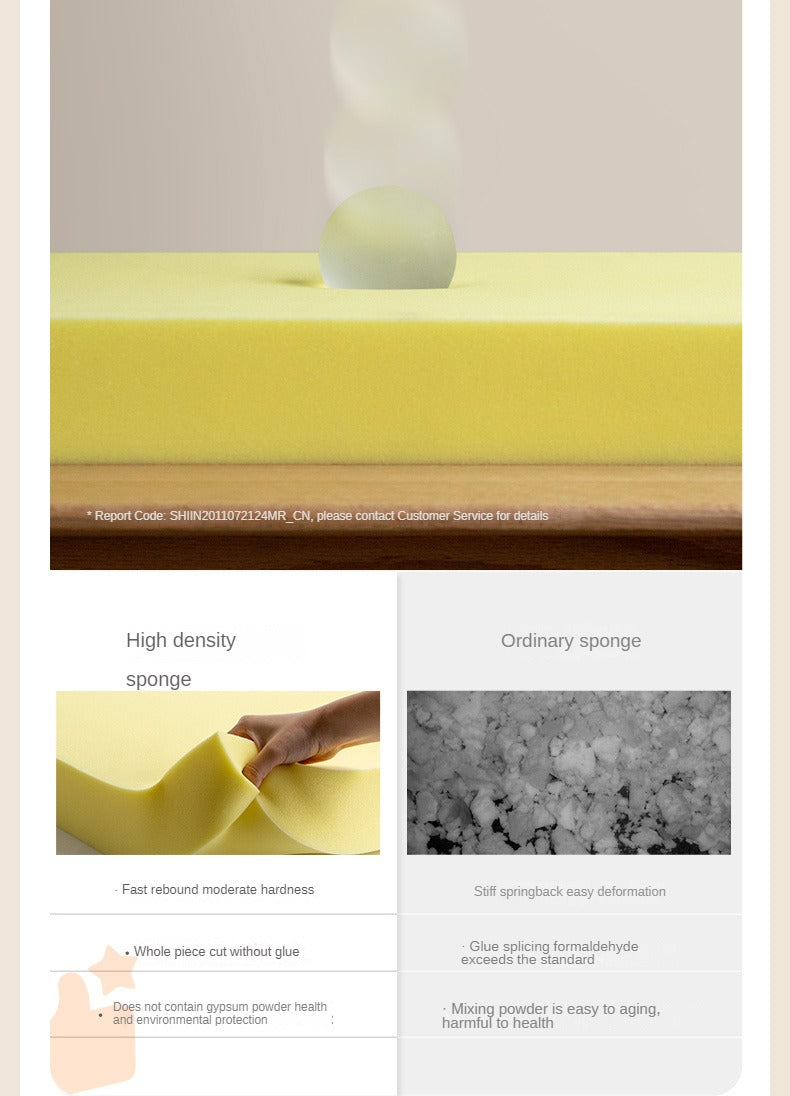 Oak Solid Wood Modern Log Style Corner Fabric Sofa.