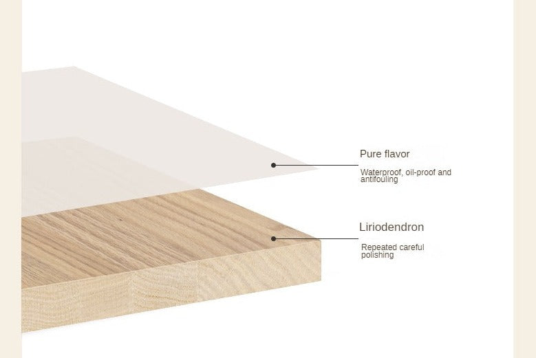 Oak Solid Wood Desk With Lower Cabinet