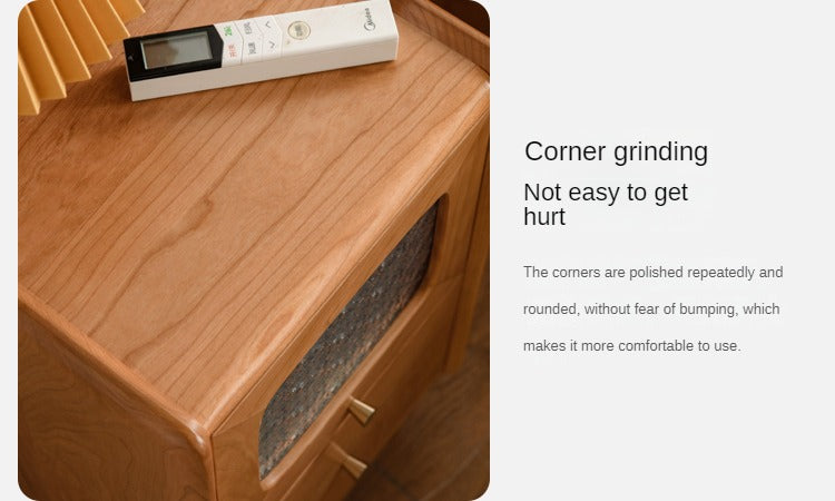 Cherry Solid Wood Nightstand.