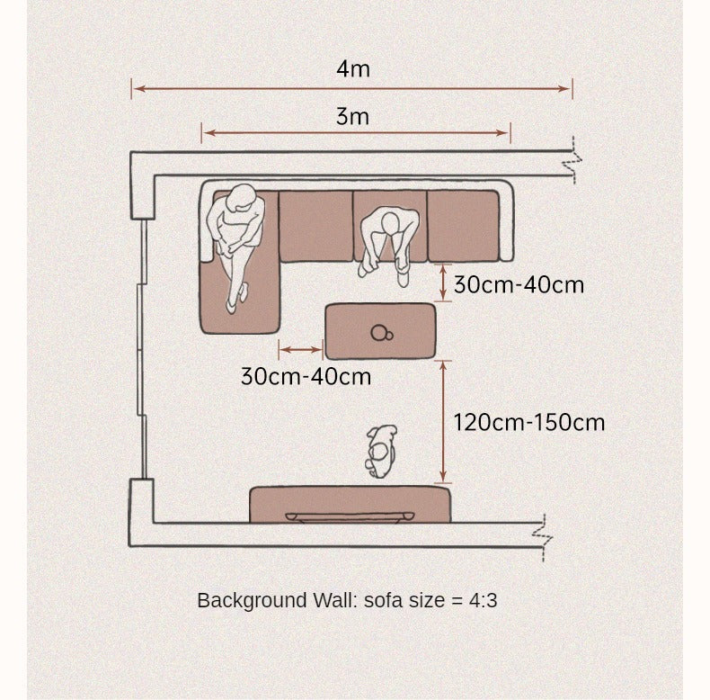 Leather Straight Italian Style Light Luxury Sofa,
