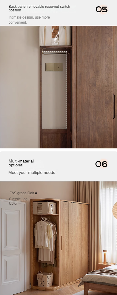 Black Walnut Solid Wood Storage Rack Floor Corner Hanger.