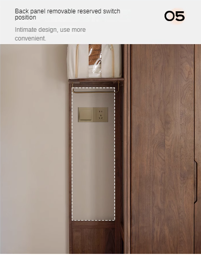 Black Walnut Solid Wood Storage Rack Floor Corner Hanger.