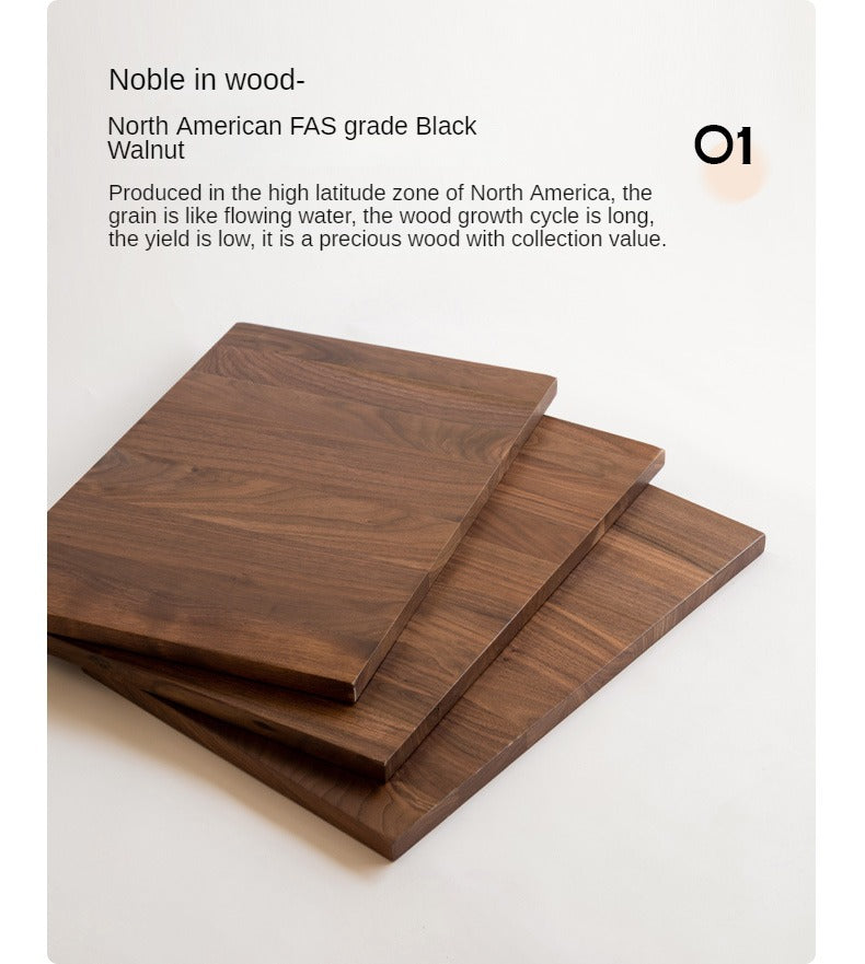 Set 4 pcs Black Walnut, Ash, Oak, Solid Rubberwood Chair