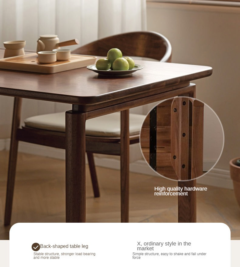 Black Walnut, Oak, Sandalwood, Ash Solid Wood Desk with Drawers