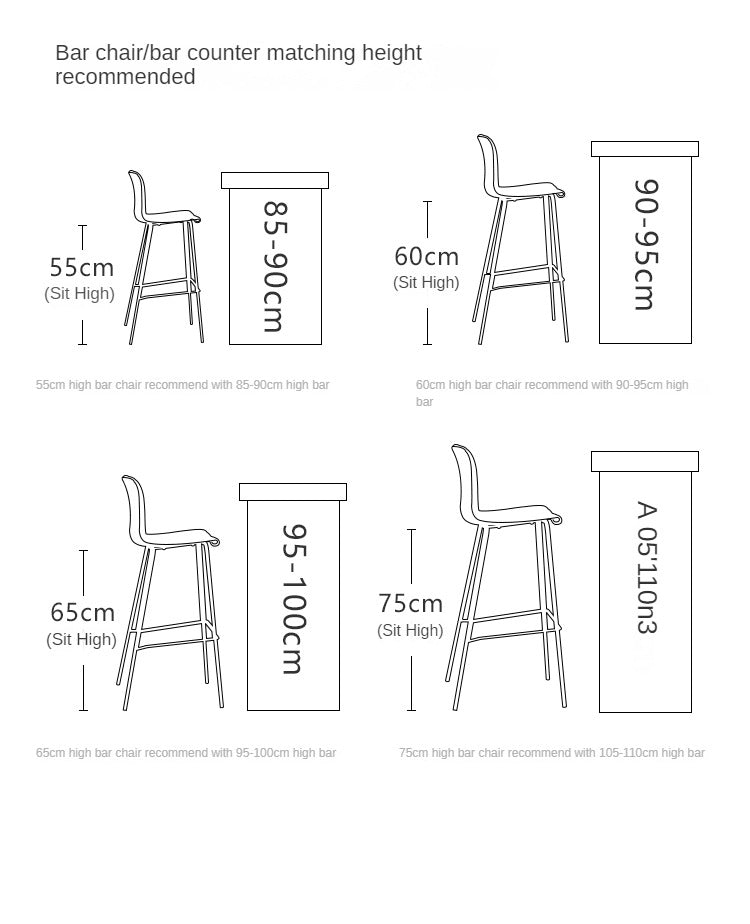 Saddle Leather Iron Bar Chair