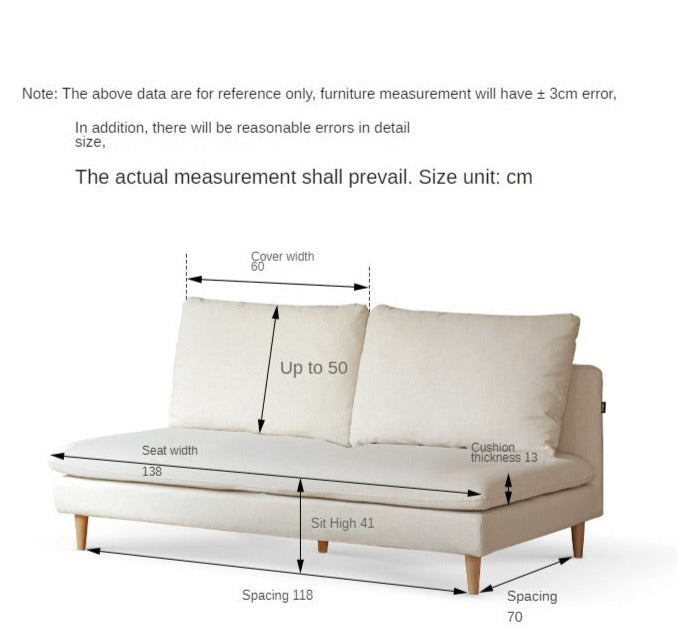 Fabric Double Seat Sofa.
