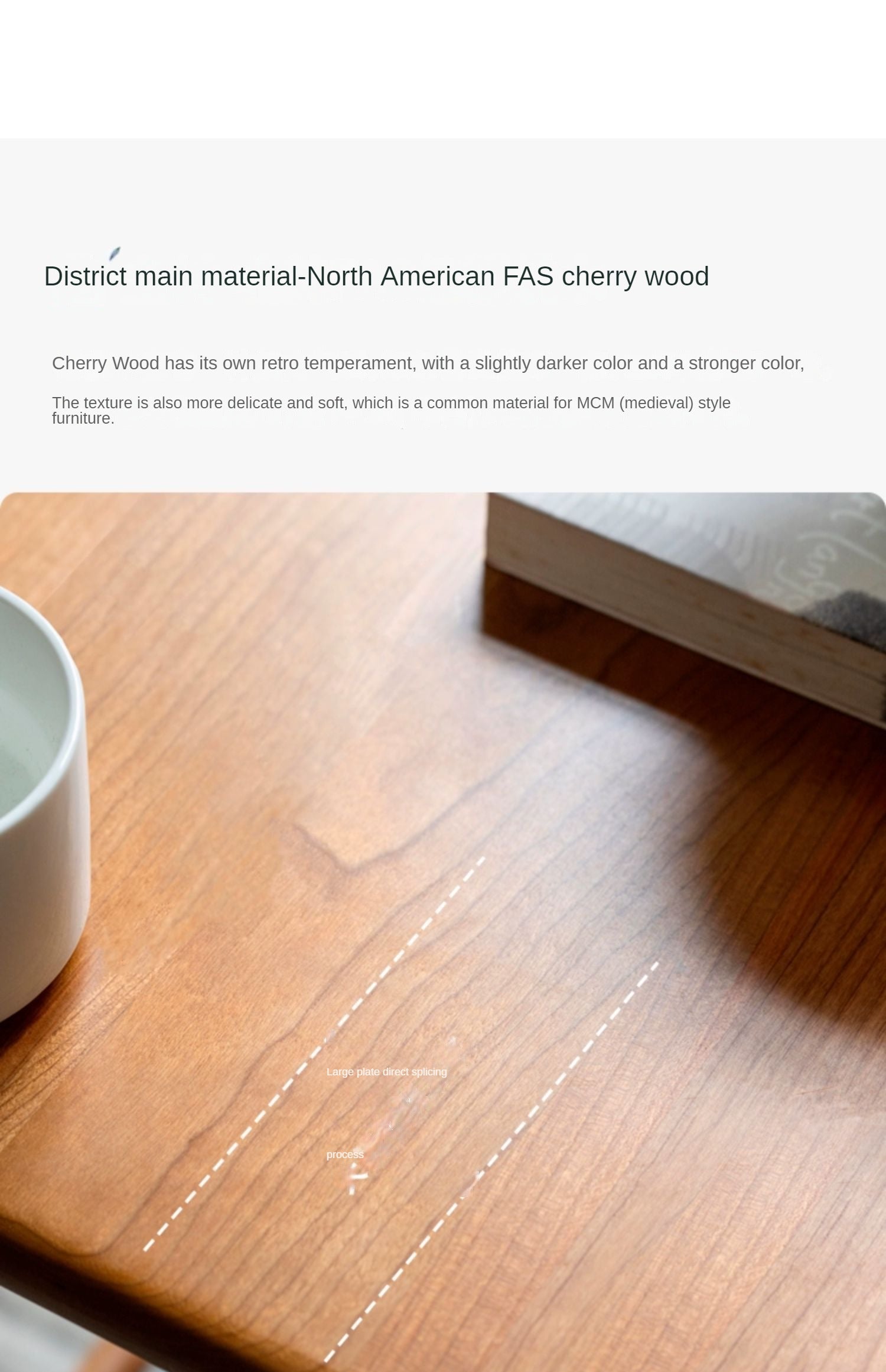 Сherry Solid Wood Side Table