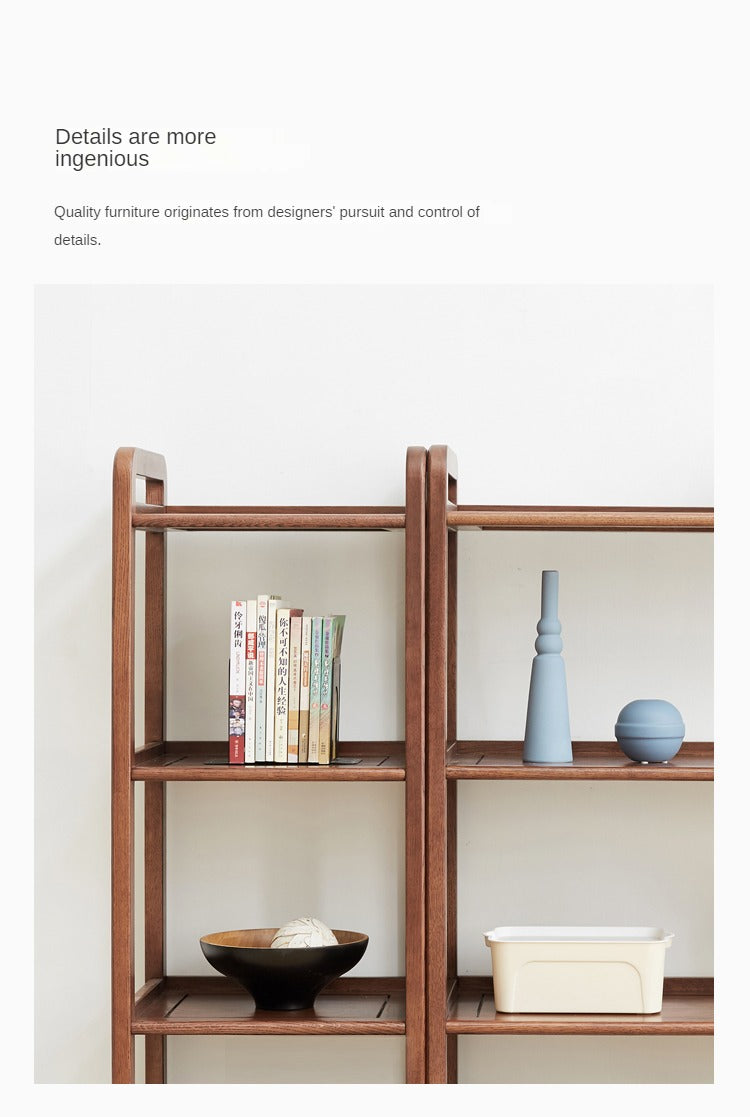 Oak Solid Wood Floor-To-Ceiling Racks Modern
