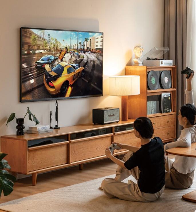 Cherry Solid Wood TV Cabinet.