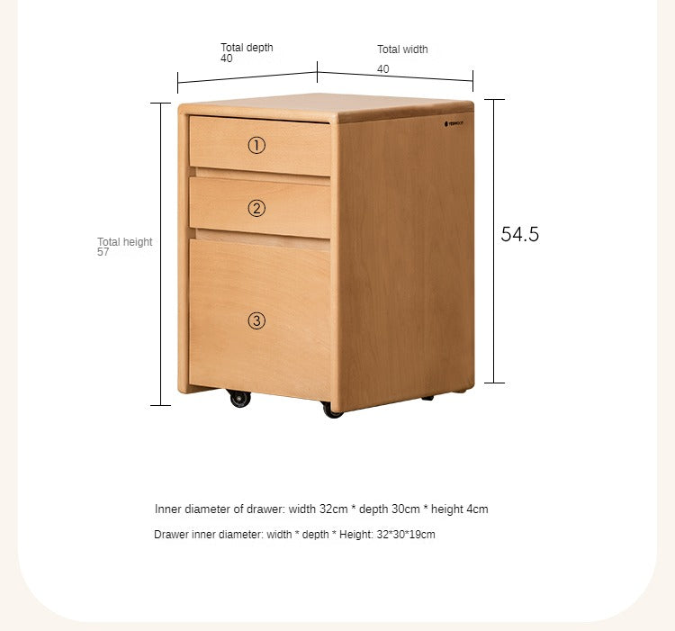 Beech Solid Wood Children's Writing Desk