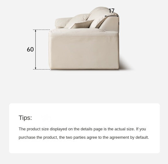 Electric Foldable Dual-purpose Cream Style White Elephant Ear Retractable Sofa Bed.