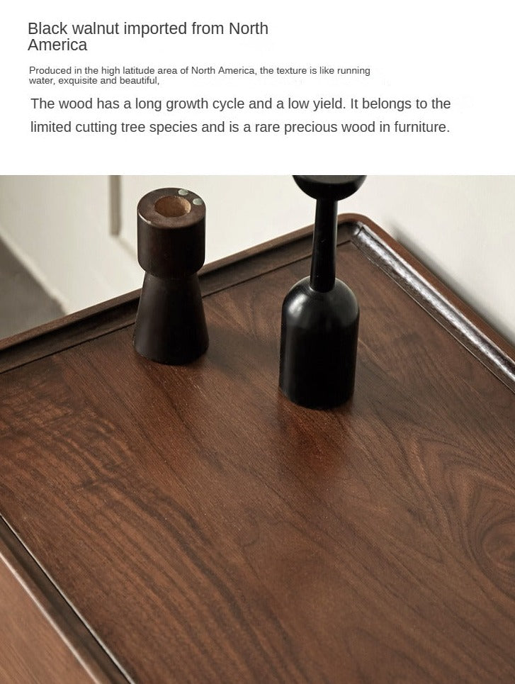 Black Walnut Solid Wood TV Stand.