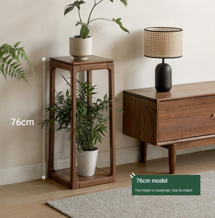 Black Walnut, Solid Sandal Wood Double Layer Storage Flower Frame