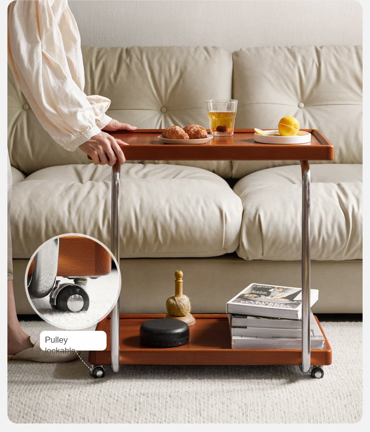 Beech, Ash, Oak, Cherry, Poplar Solid Wood C-type Side Table Modern