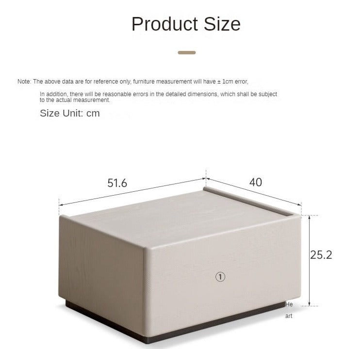 Oak Solid Wood Light Luxury Side Table